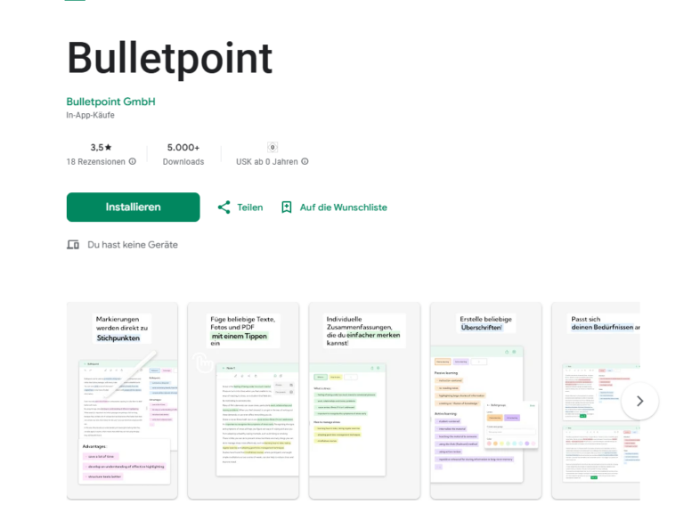 Bulletpoint DHDL