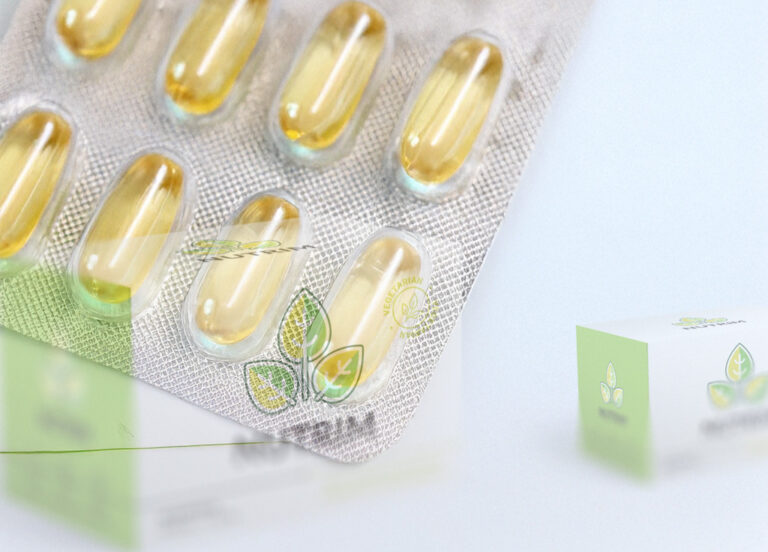 Nutrim Kapseln in Originalverpackung mit Produktinformationen zur Gewichtsreduktion