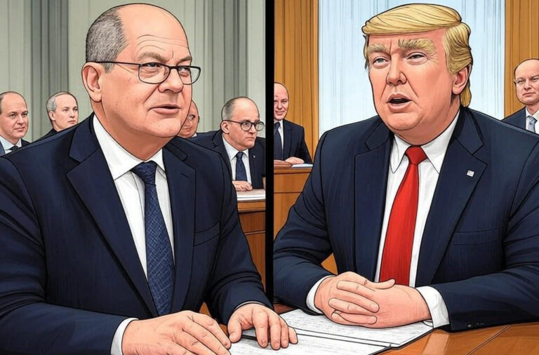 Olaf Scholz und Trump