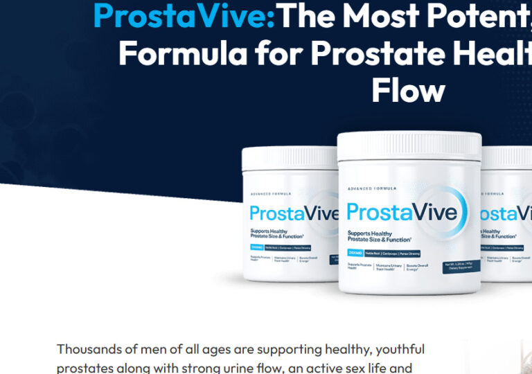 ProstaVive Pulver mit der Verpackung