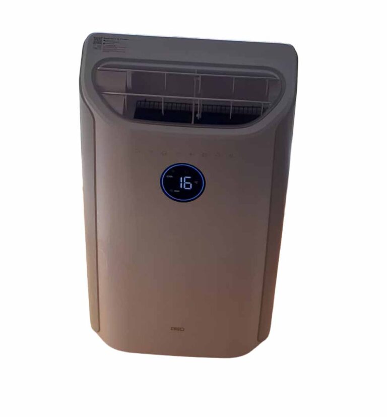 Ich persönlich habe die tragbare Klimaanlage von Dreo in meinem Zimmer stehen. Sie kühlt richtig gut – manchmal nehme ich sie auch mit ins Wohnzimmer.