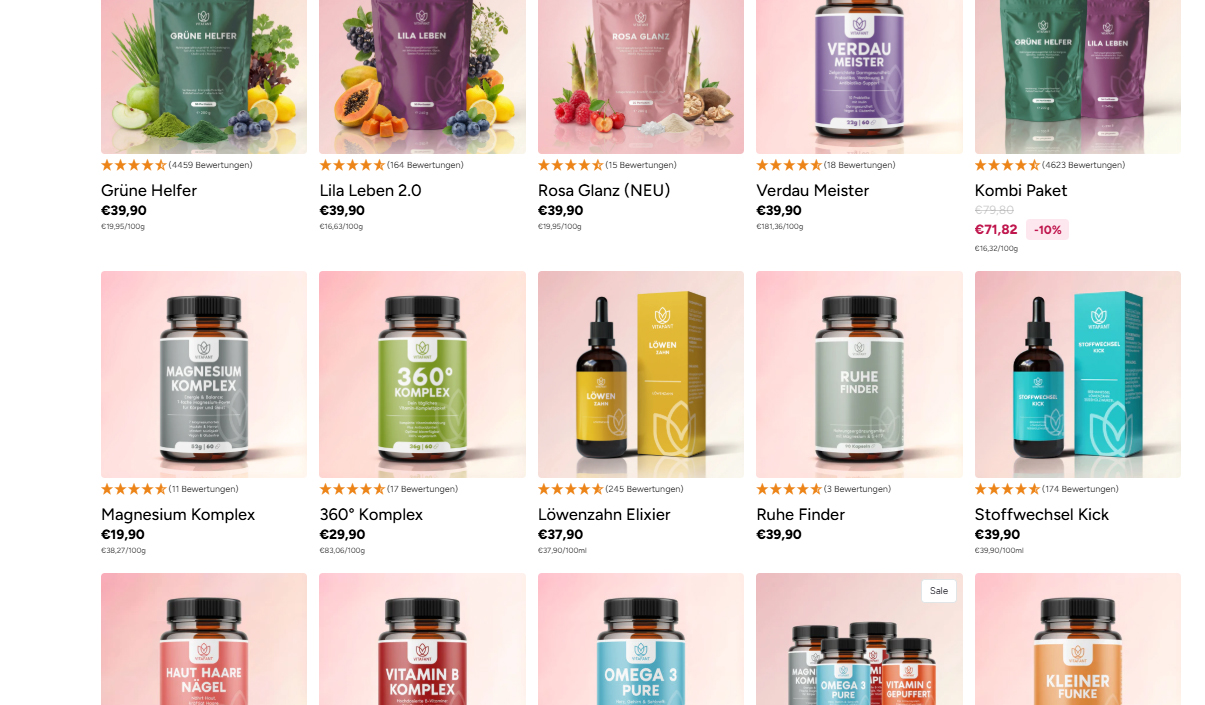 vitafant Alle Produkte