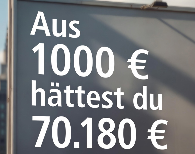 Aus 1000 € hättest du 70.180 €