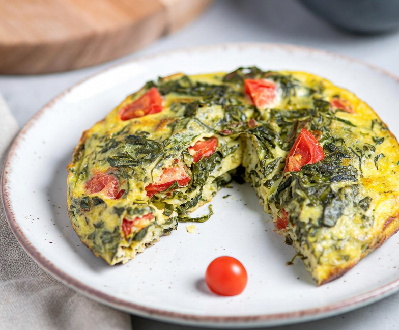 Tomaten-Spinat-Frittata