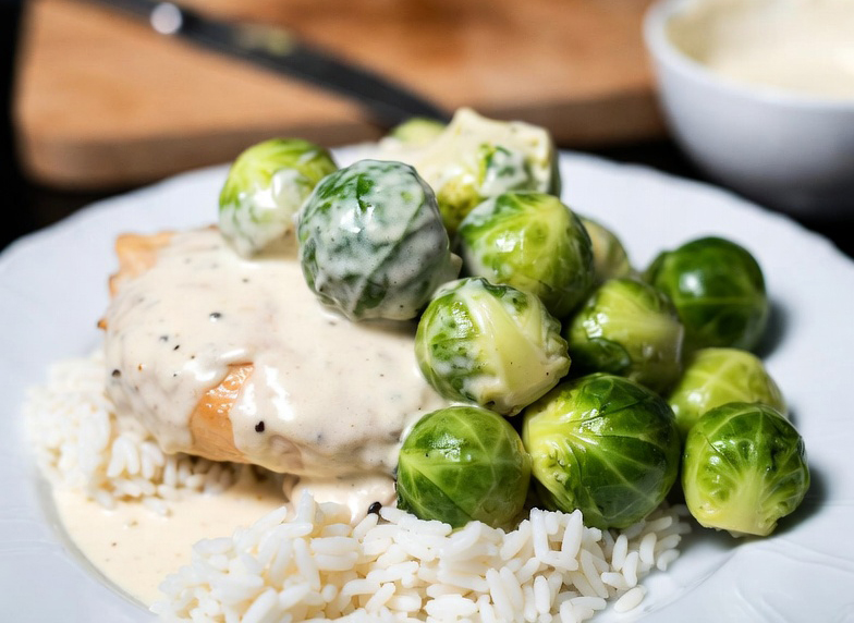 Hähnchen und Spitzkohl in cremiger Soße: Besser geht’s nicht