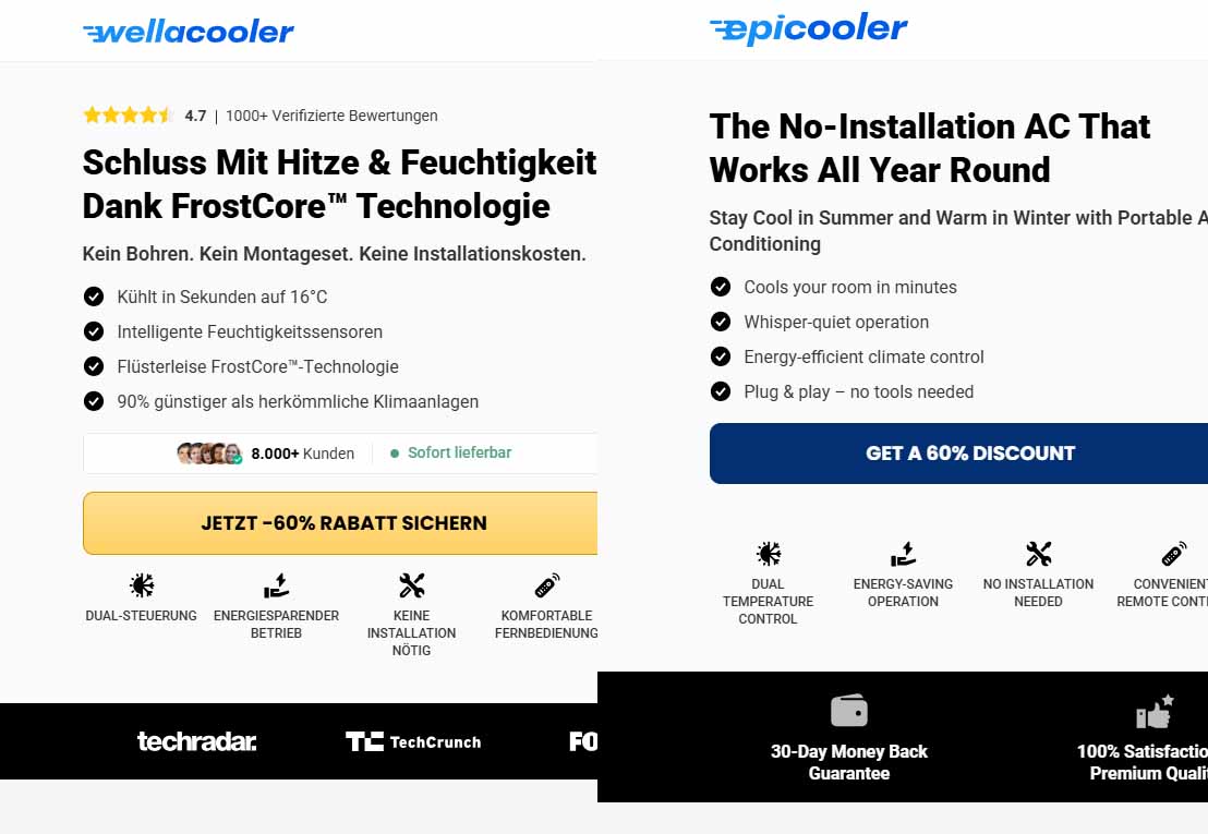 wella cooler und Epi Cooler Website
